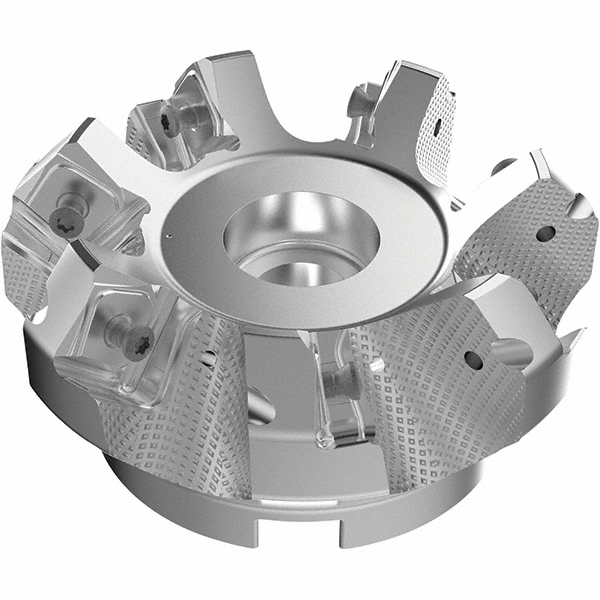 Seco 3.15" Cut Dia, 1" Arbor Hole, 9mm Max Depth of Cut, 48° Indexable Chamfer & Angle Face Mill - 03157473