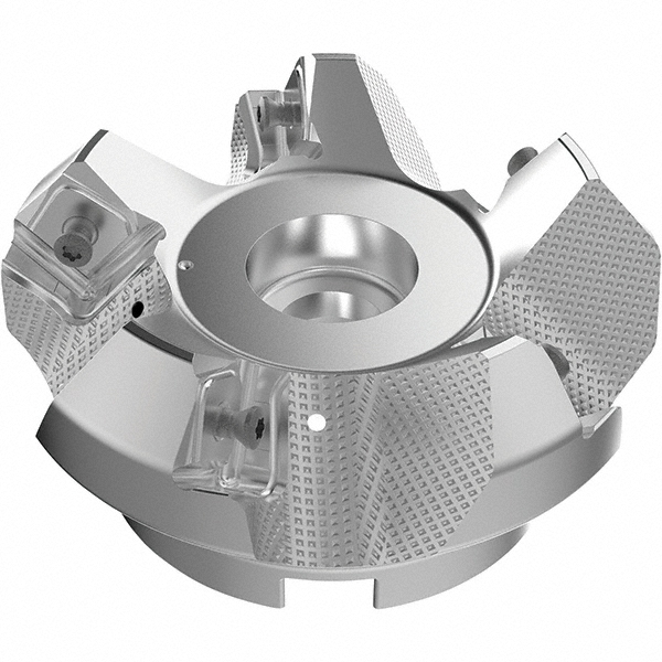 Seco 3.15" Cut Dia, 1" Arbor Hole, 9mm Max Depth of Cut, 48° Indexable Chamfer & Angle Face Mill - 03157473