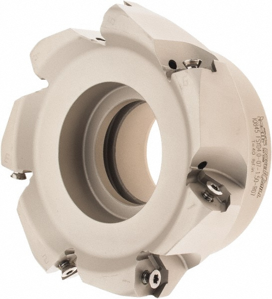 Iscar 8.37" Cut Dia, 2-1/2" Arbor Hole, 0.18" Max Depth of Cut, 50° Indexable Chamfer & Angle Face Mill - 3107005