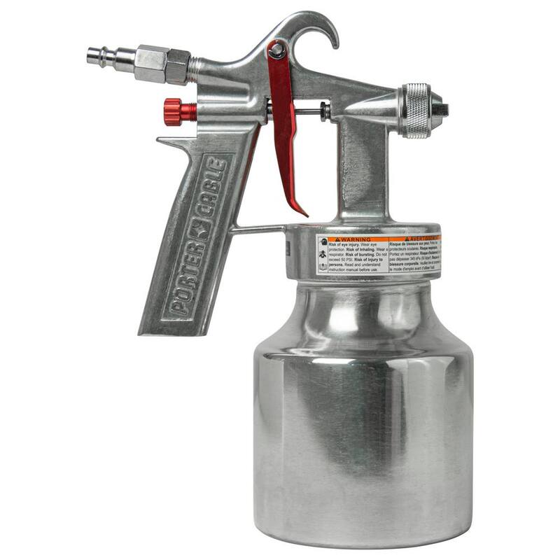 Porter-Cable Max 50 PSI 1 qt. Air LVLP Pressure Feed Bleeder Spray Gun - PXCM010-0012