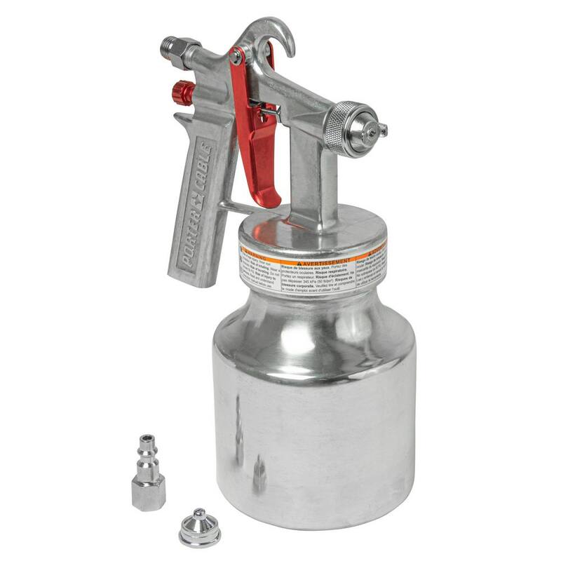 Porter-Cable Max 50 PSI 1 qt. Air LVLP Pressure Feed Bleeder Spray Gun - PXCM010-0012