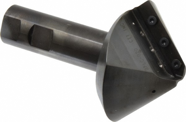 Cutting Tool Technologies Indexable Square-Shoulder End Mill: .500X.500 SH SUP.ALLY, 1/2" Cut Dia, 0.22" Max Depth of Cut, 1/2" Dia Weldon Flat Shank - HS-020