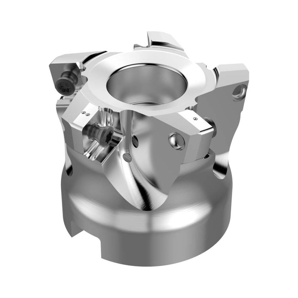 Seco Indexable High-Feed Face Mill: 1.36 to 2" Cut Dia, 0.75" Arbor Hole - 10097573
