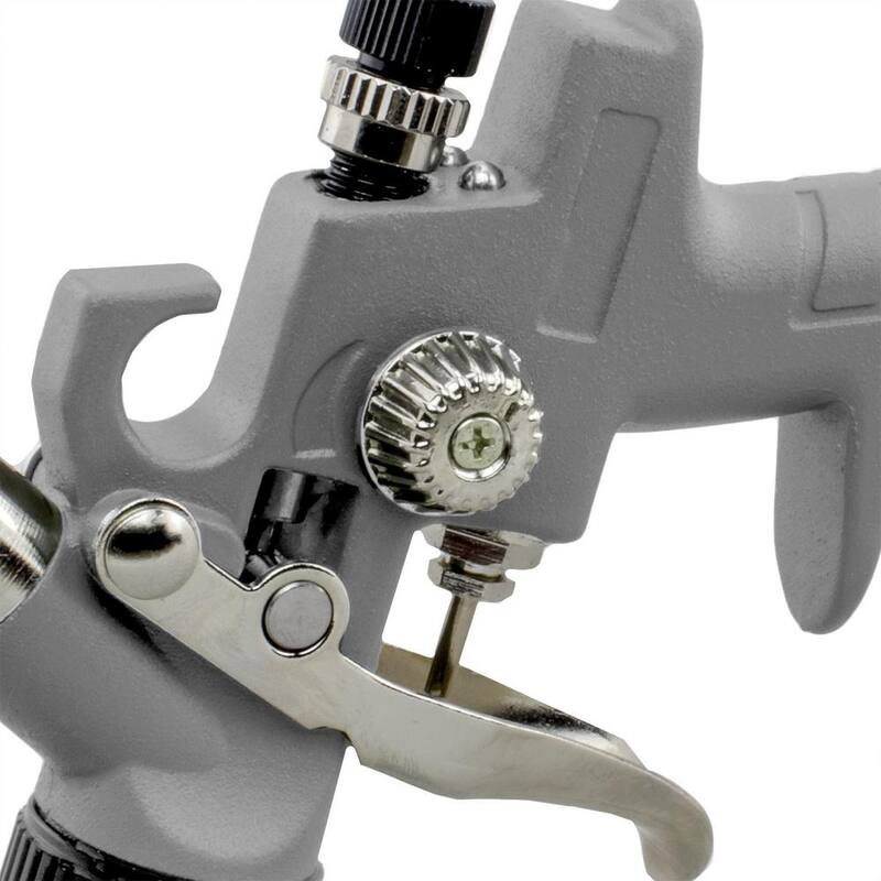 NuMax Pneumatic 0.8 mm Tip Mini HVLP Gravity Feed Spray Gun with 125 cc Plastic Cup - SPS08