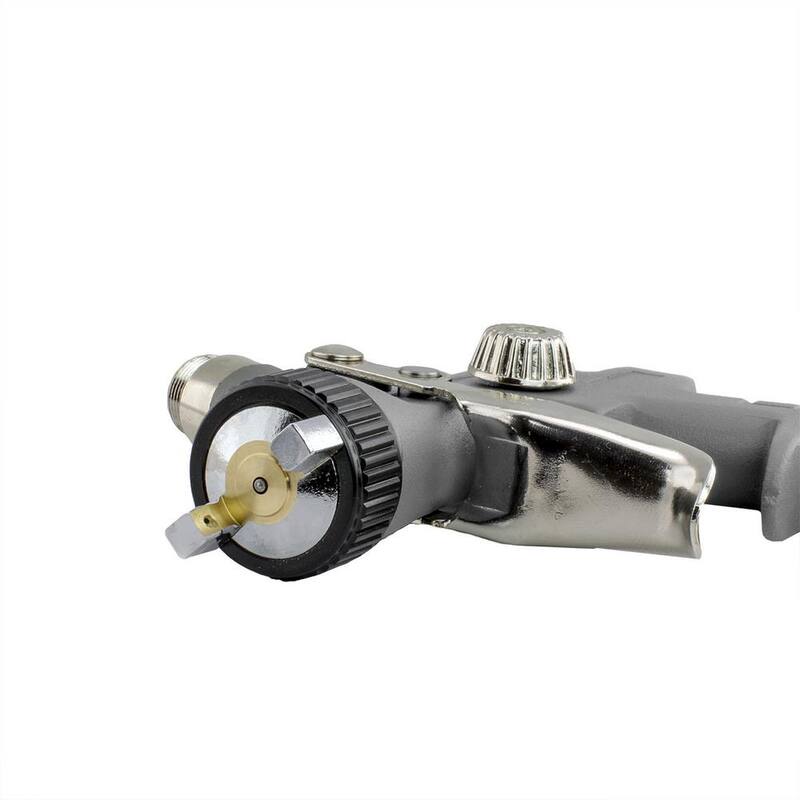 NuMax Pneumatic 0.8 mm Tip Mini HVLP Gravity Feed Spray Gun with 125 cc Plastic Cup - SPS08