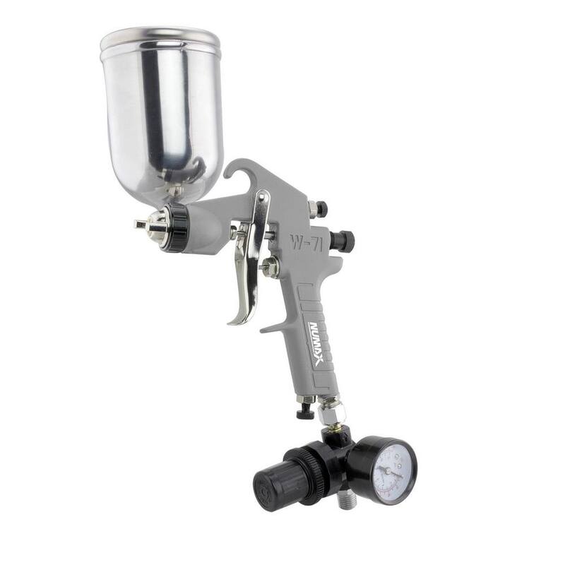 NuMax Pneumatic 1.5 mm Tip Gravity Feed Spray Gun with 400 cc Aluminum Cup - SPSC15