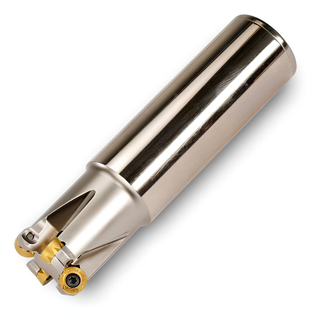 Dapra Indexable Copy End Mill: 1-1/2" Cut Dia, 3.5" Max Depth of Cut, Through Coolant - 80180