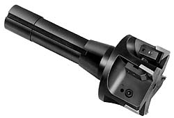 Dapra Indexable Copy End Mill: 1-1/2" Cut Dia, 3.5" Max Depth of Cut, Through Coolant - 80180
