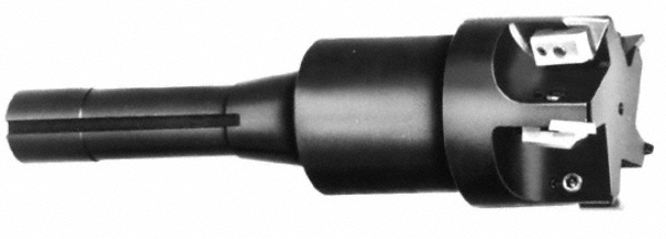 Dapra Indexable Copy End Mill: 1-1/2" Cut Dia, 3.5" Max Depth of Cut, Through Coolant - 80180
