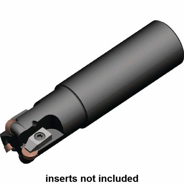 Dapra Indexable Copy End Mill: 1-1/2" Cut Dia, 3.5" Max Depth of Cut, Through Coolant - 80180