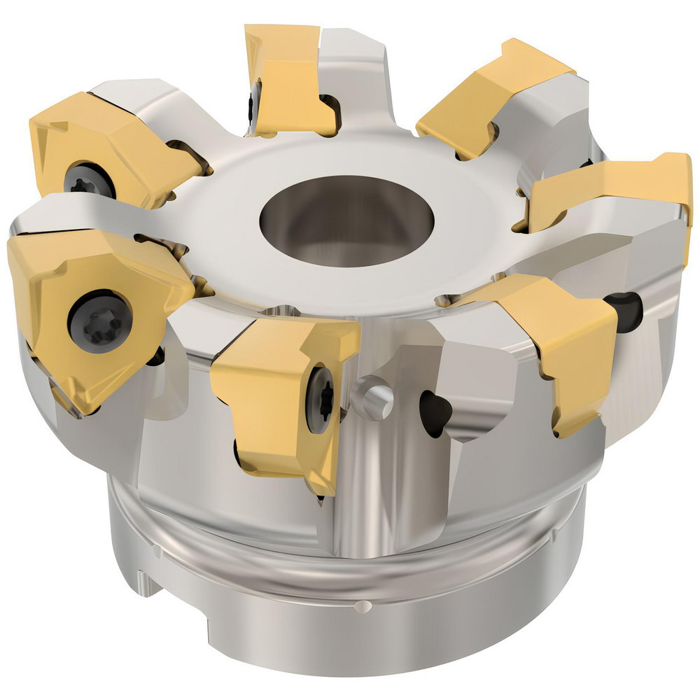 Seco 4" Cut Dia, 1-1/2" Arbor Hole Dia, 0.295" Max Depth, Indexable Square-Shoulder Face Mill - 02642884
