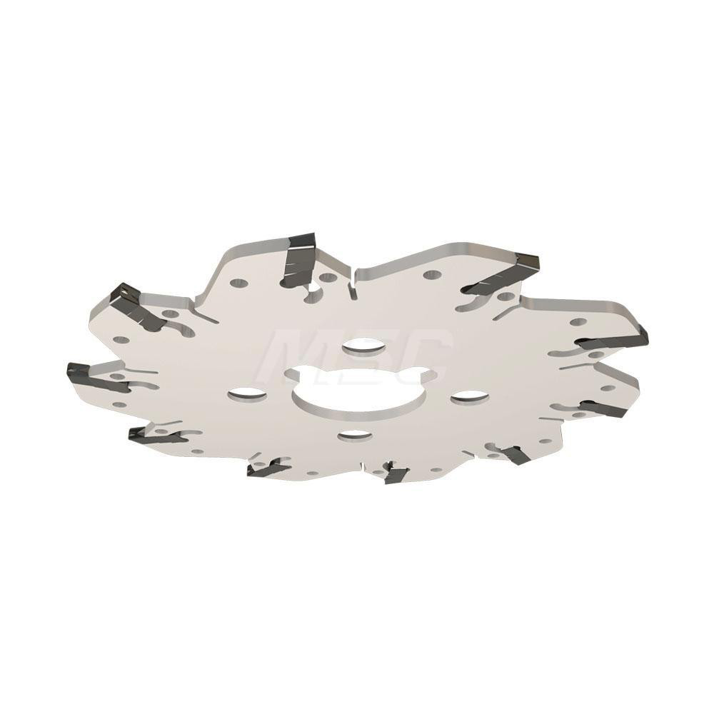 Iscar Indexable Slotting Cutter: 0.1320" Cutting Width, 6.3000" Cutter Dia, Arbor Connection, 1.5300" Depth of Cut, 1.5000" Hole Dia, 1.5000" Shank Dia, Right Hand - 2301737