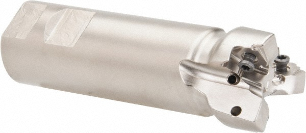 Sandvik Coromant Indexable Square-Shoulder End Mill: RA390-038M32-17M, 1-1/2" Cut Dia, 15.7 mm Max Depth of Cut, 1-1/4" Dia Weldon Flat Shank - 5740039