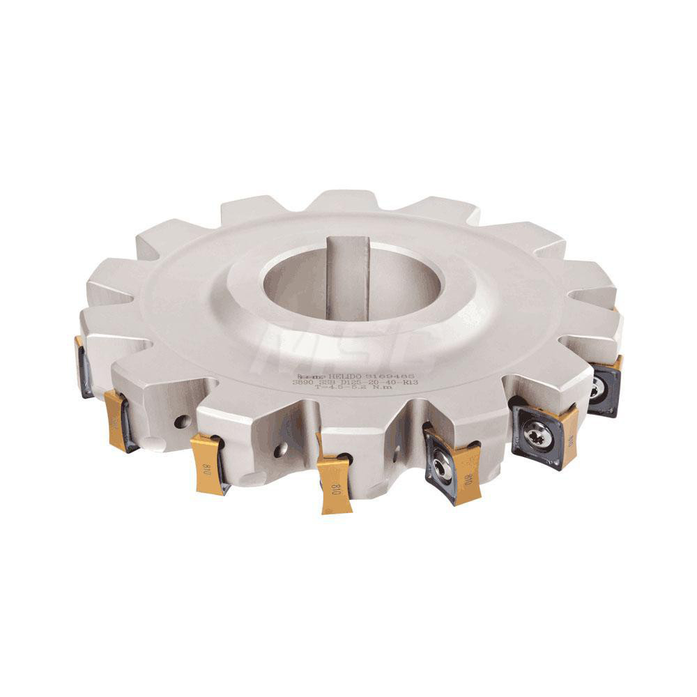 Iscar Indexable Slotting Cutter: 9.00 mm Cutting Width, 160.00 mm Cutter Dia, Arbor Connection, 9.00 mm Depth of Cut, 9.00 mm Depth of Cut, 40.00 mm Shank Dia - 3100899