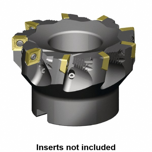 Kennametal 5" Cut Dia, 1-1/2" Arbor Hole, 11mm Max Depth of Cut, 88.5° Indexable Chamfer & Angle Face Mill - 3448920
