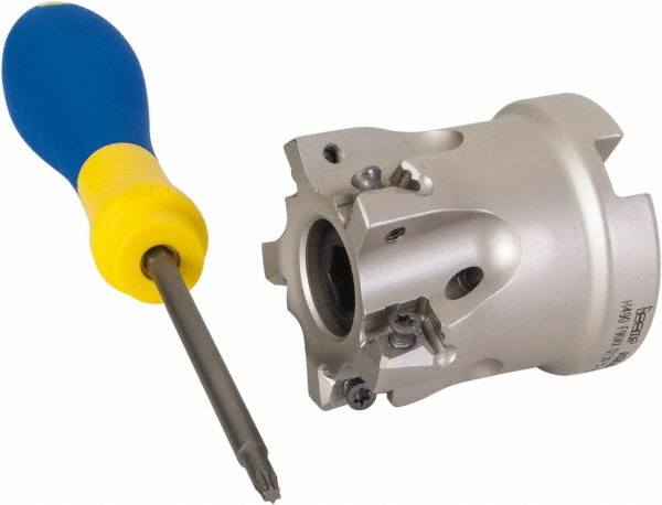 Iscar 1-1/2" Cut Dia, 3/4" Arbor Hole Dia, 0.315" Max Depth, Indexable Square-Shoulder Face Mill - 3105898