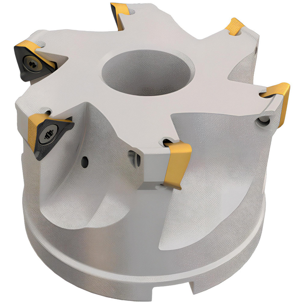 Iscar 1-1/2" Cut Dia, 3/4" Arbor Hole Dia, 0.315" Max Depth, Indexable Square-Shoulder Face Mill - 3105898