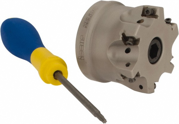 Iscar 1-1/2" Cut Dia, 3/4" Arbor Hole Dia, 0.315" Max Depth, Indexable Square-Shoulder Face Mill - 3105898