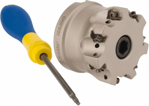 Iscar 1-1/2" Cut Dia, 3/4" Arbor Hole Dia, 0.315" Max Depth, Indexable Square-Shoulder Face Mill - 3105898