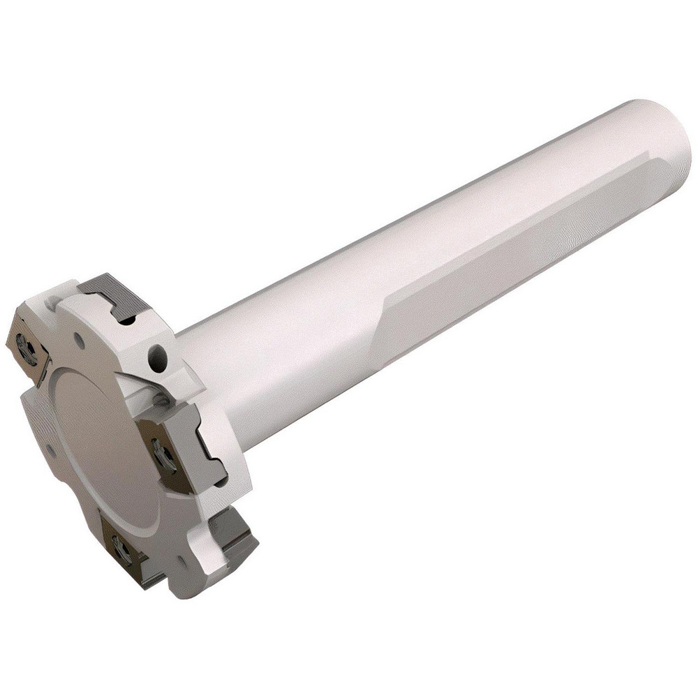 Iscar Indexable Slotting Cutter: 0.2810" Cutting Width, 1.2500" Cutter Dia, Weldon Connection, 0.3120" Depth of Cut, 0.6250" Hole Dia, 0.6250" Shank Dia, 3.1790" Shank Length, Right Hand - 3106151