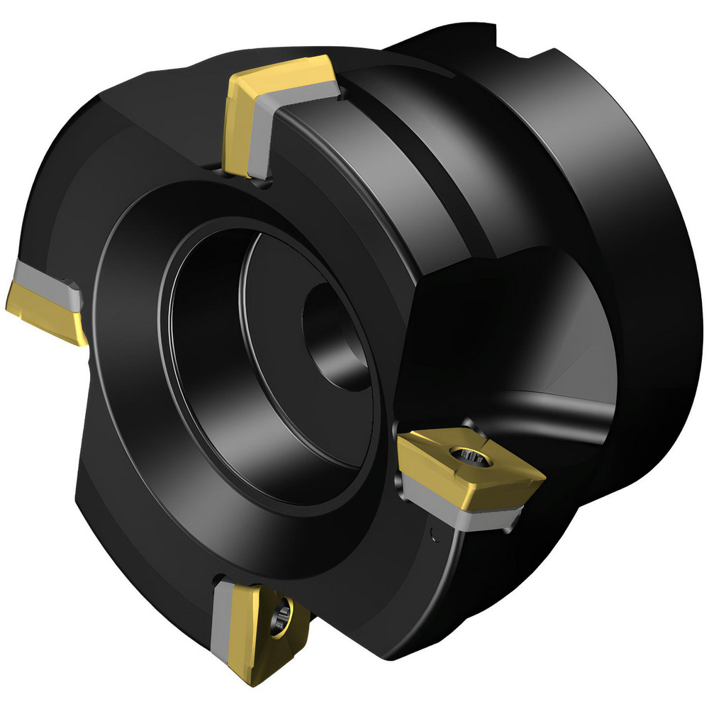 Sandvik Coromant 80mm Cut Dia, 25.4mm Arbor Hole Dia, 10mm Max Depth, Indexable Square-Shoulder Face Mill - 5843964