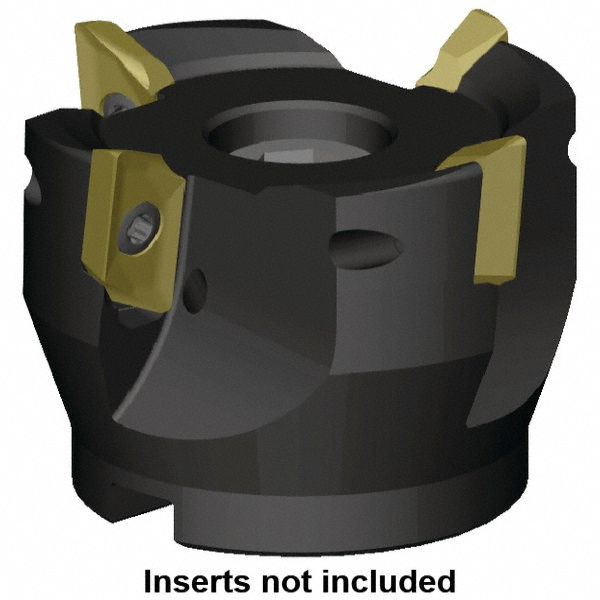 Iscar Indexable High-Feed Face Mill: 1.37 to 2" Cut Dia, 0.75" Arbor Hole - 3105246