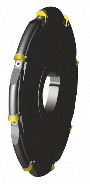 Seco Indexable Slotting Cutter: 0.1220" Cutting Width, 3.0000" Cutter Dia, Arbor Connection, 0.6690" Depth of Cut, 1.0000" Hole Dia, Neutral - 75070139
