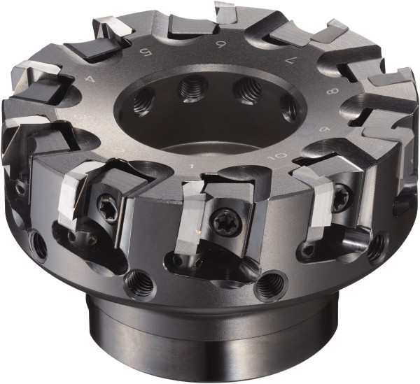 Iscar 2.909" Cut Dia, 1" Arbor Hole, 0.138" Max Depth of Cut, 45° Indexable Chamfer & Angle Face Mill - 3104870