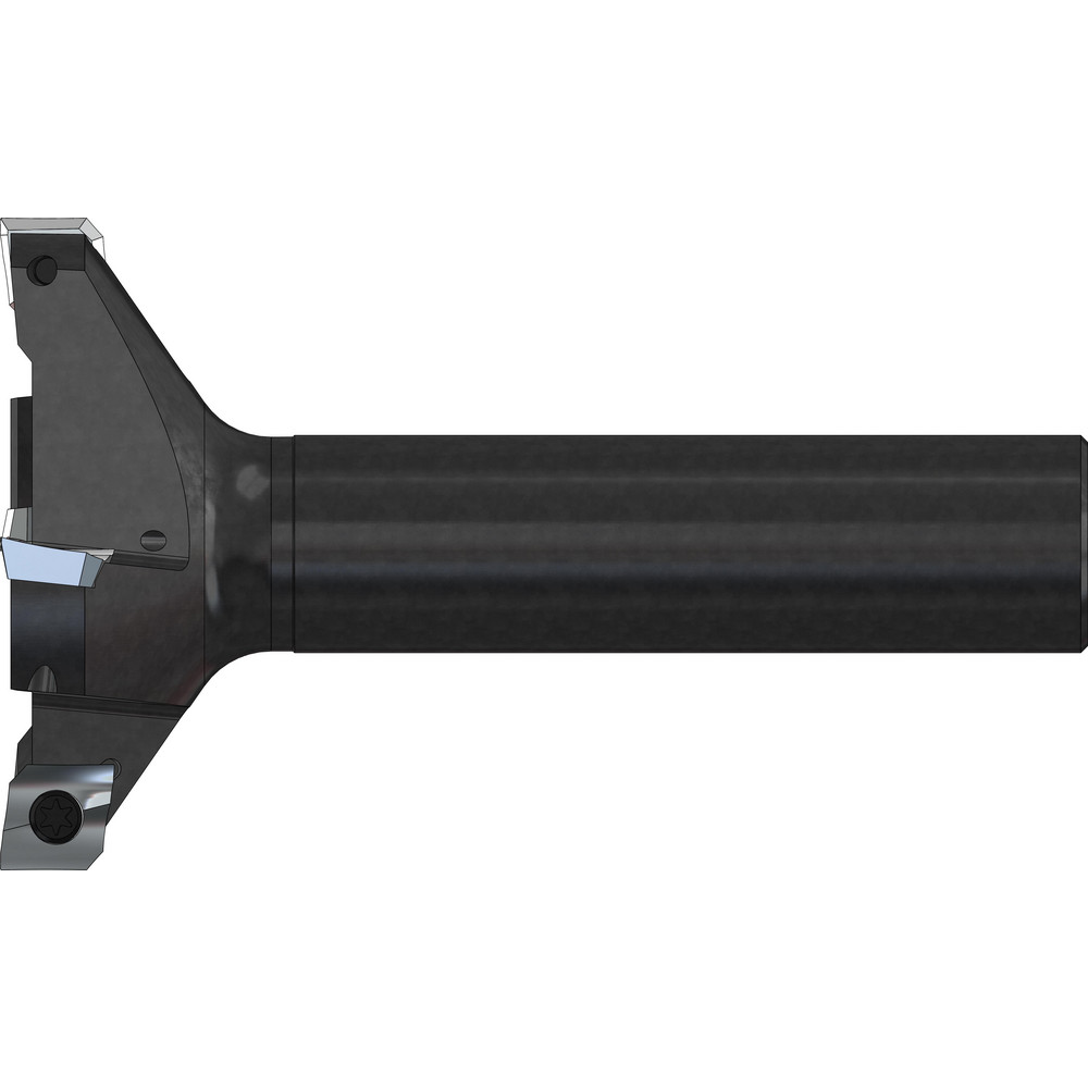 A.B. Tools Indexable High-Feed End Mill: 3X1X3/8X3", Cylindrical Shank - SH300-1