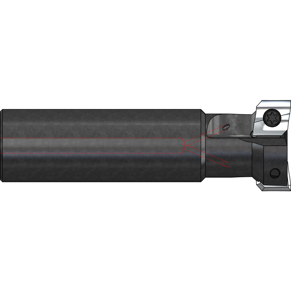 A.B. Tools Indexable High-Feed End Mill: 3X1X3/8X3", Cylindrical Shank - SH300-1