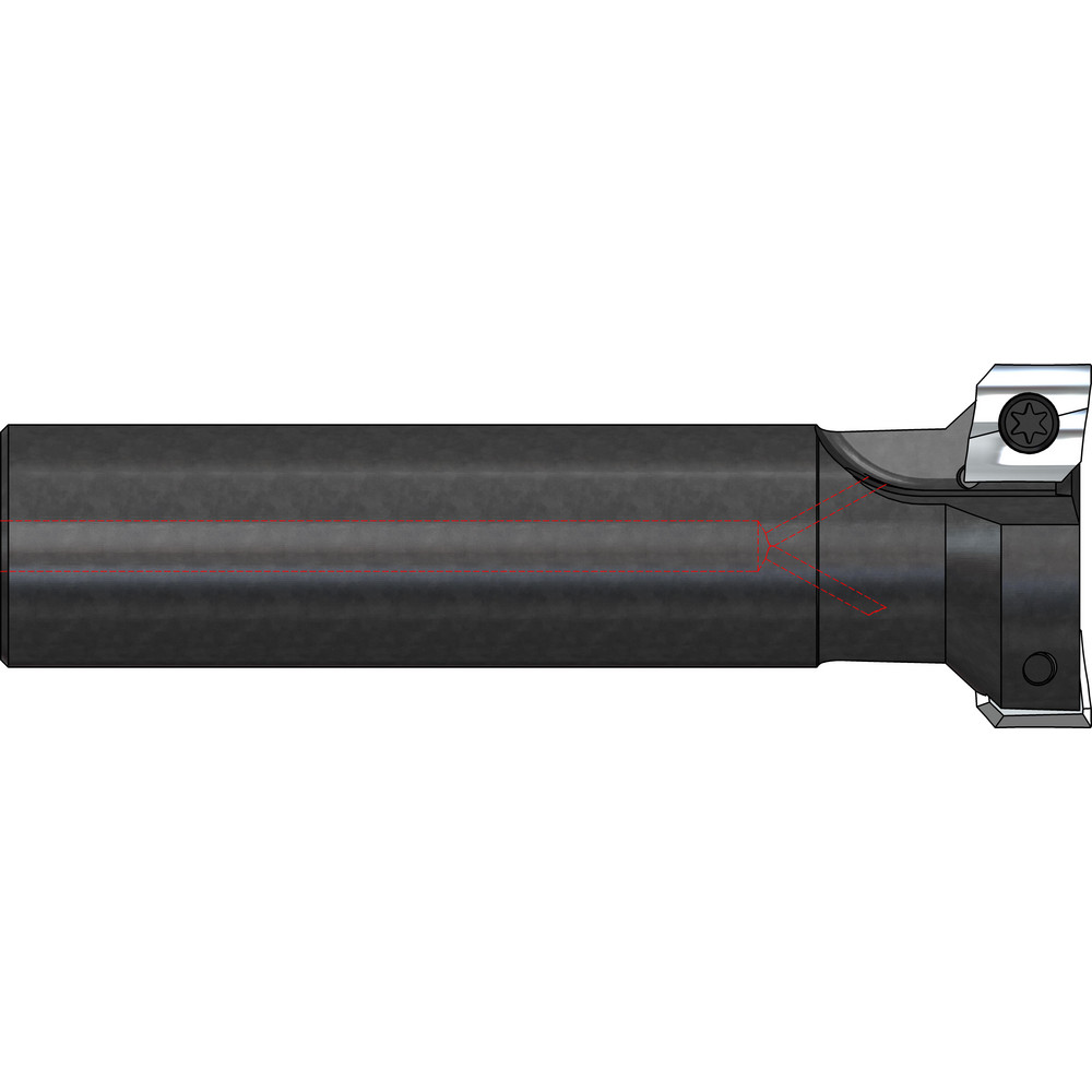 A.B. Tools Indexable High-Feed End Mill: 3X1X3/8X3", Cylindrical Shank - SH300-1