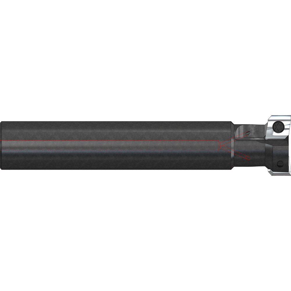 A.B. Tools Indexable High-Feed End Mill: 3X1X3/8X3", Cylindrical Shank - SH300-1