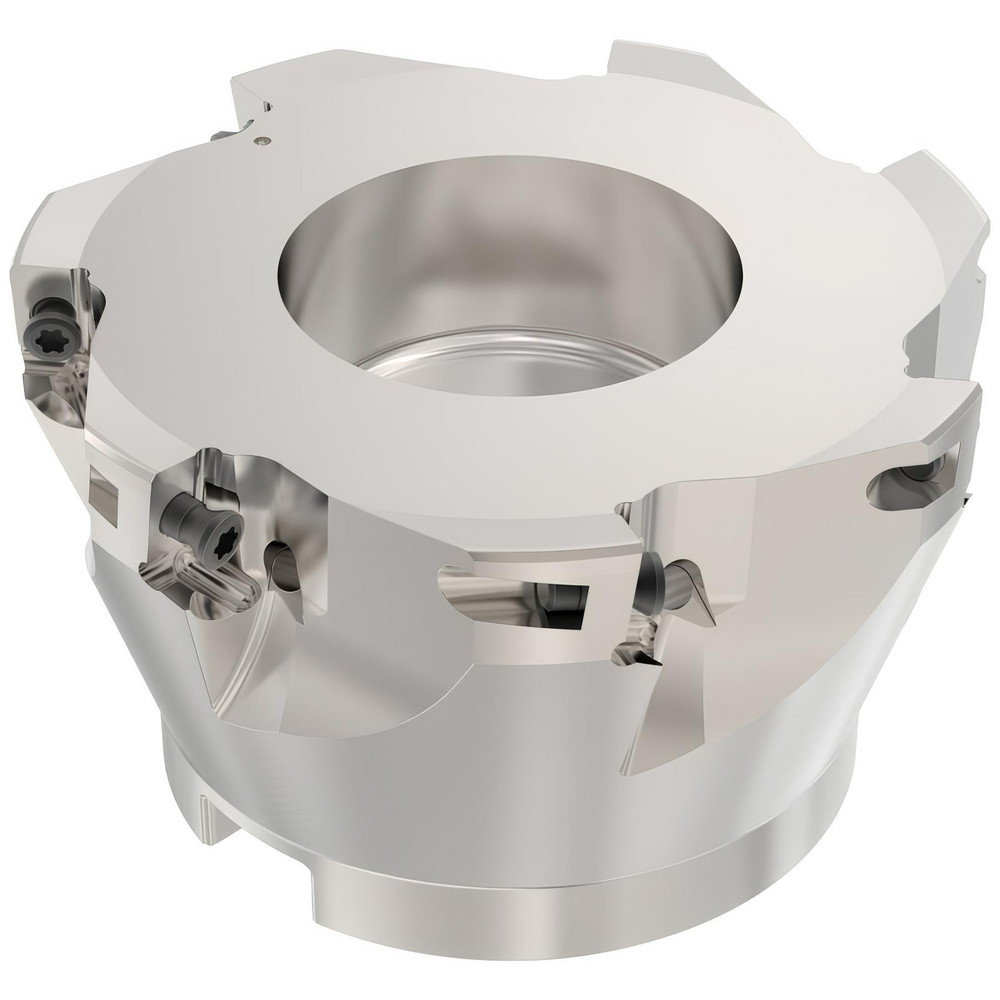 Seco 84mm Cut Dia, 27mm Arbor Hole Dia, 11mm Max Depth, Indexable Square-Shoulder Face Mill - 02969086