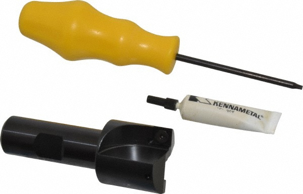 Kennametal Indexable Square-Shoulder End Mill: KICR125SP30, 1-1/4" Cut Dia, 8.64 mm Max Depth of Cut, 3/4" Dia Cylindrical Shank - 1023577