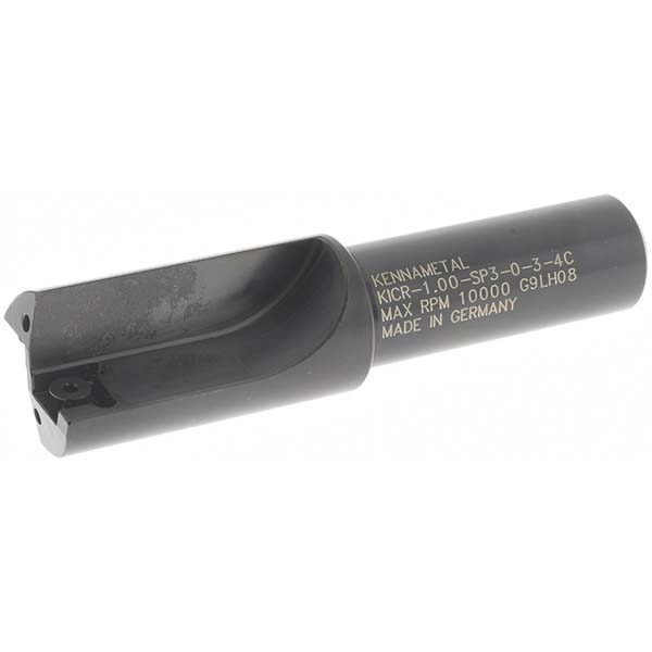 Kennametal Indexable Square-Shoulder End Mill: KICR125SP30, 1-1/4" Cut Dia, 8.64 mm Max Depth of Cut, 3/4" Dia Cylindrical Shank - 1023577