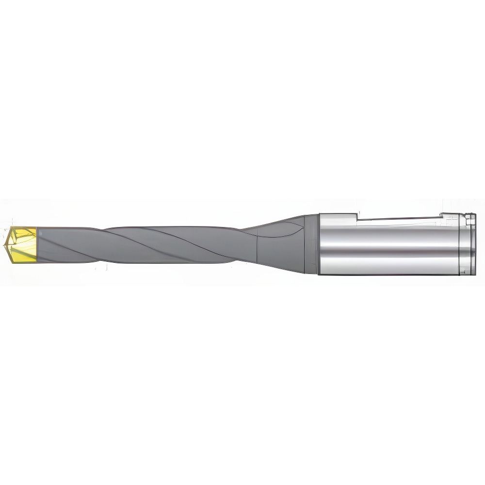 Cutting Tool Technologies 45° Lead Angle, 1.04" to 1-1/2" Cut Dia, Indexable & Chamfer End Mill - ANG-040-C