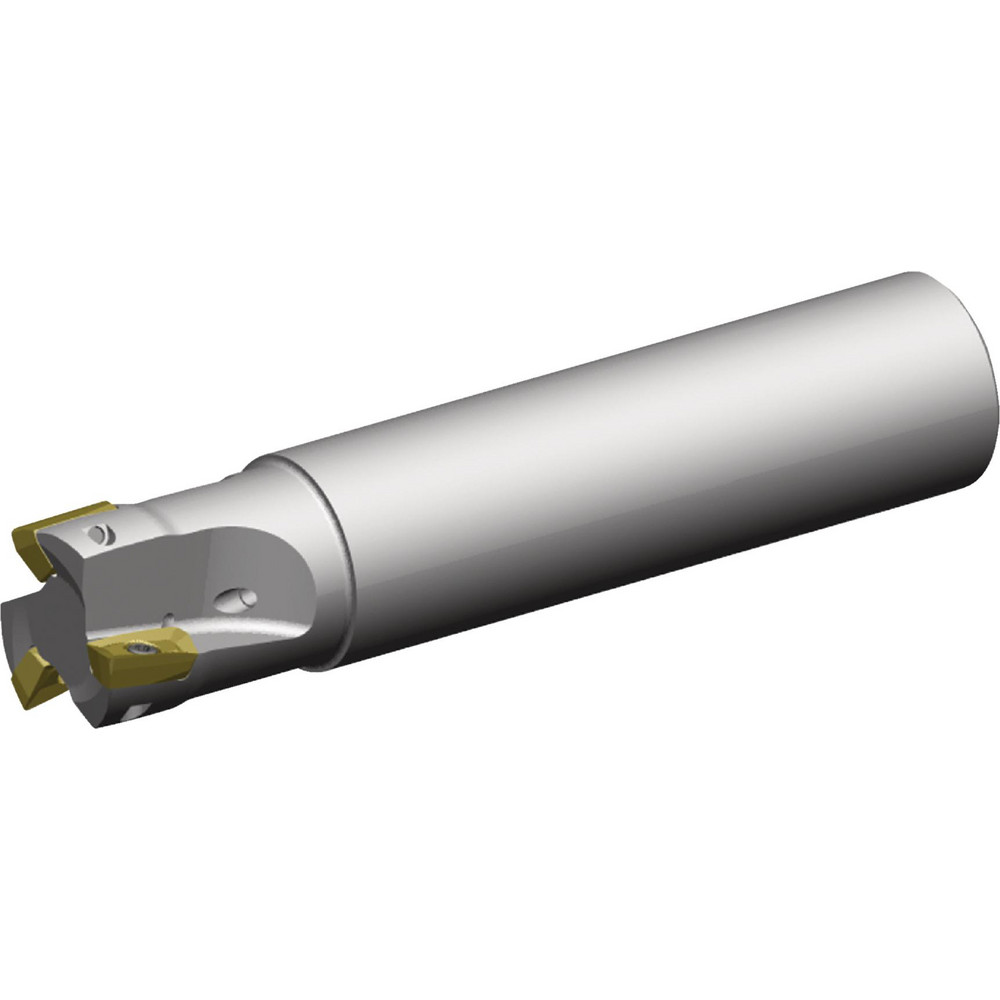 Widia Indexable Square-Shoulder End Mill: 11D100Z03C100XD11L480, 1-1/4" Max Depth of Cut, 1" Dia Cylindrical Shank - 5416489