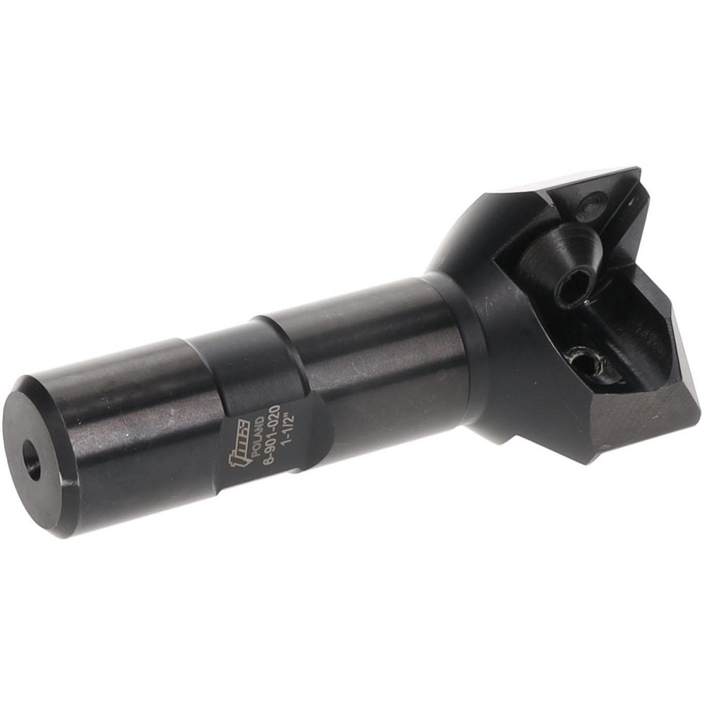 Value Collection Indexable Square-Shoulder End Mill: 1-1/2X3/4" SHK, 1-1/2" Cut Dia, 0.656" Max Depth of Cut, 3/4" Dia Weldon Flat Shank - 6-901-020