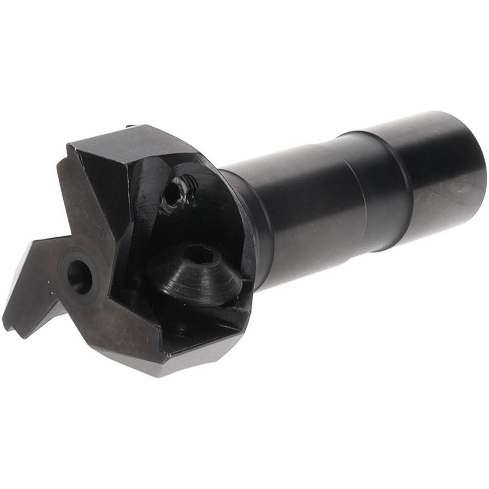 Value Collection Indexable Square-Shoulder End Mill: 1-1/2X3/4" SHK, 1-1/2" Cut Dia, 0.656" Max Depth of Cut, 3/4" Dia Weldon Flat Shank - 6-901-020