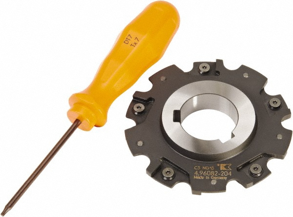 Kennametal Indexable Slotting Cutter: 14.00 mm Cutting Width, 100.00 mm Cutter Dia, 24.41 mm Depth of Cut, 24.41 mm Depth of Cut, Neutral - 2442598