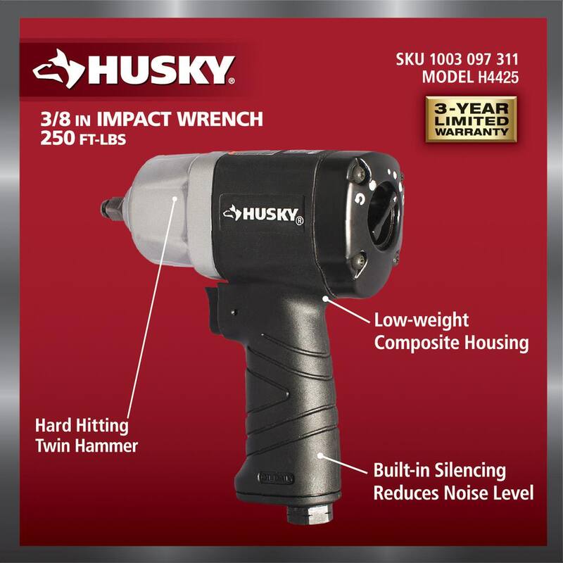 Husky 250 ft./lbs. 3/8 In. Impact Wrench - H4425