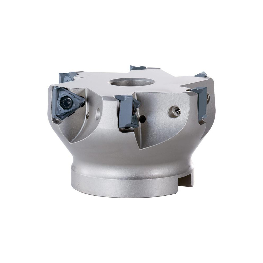 Tungaloy 100mm Cut Dia, 1-1/4" Arbor Hole Dia, 15.1mm Max Depth, Indexable Square-Shoulder Face Mill - 6860086