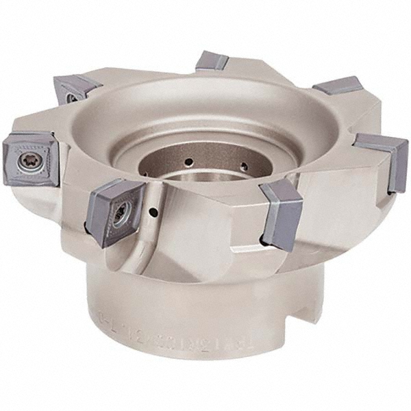 Tungaloy 100mm Cut Dia, 1-1/4" Arbor Hole Dia, 15.1mm Max Depth, Indexable Square-Shoulder Face Mill - 6860086