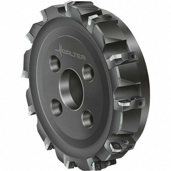 Walter 200mm Cut Dia, 60mm Arbor Hole Dia, Indexable Square-Shoulder Face Mill - 5204439