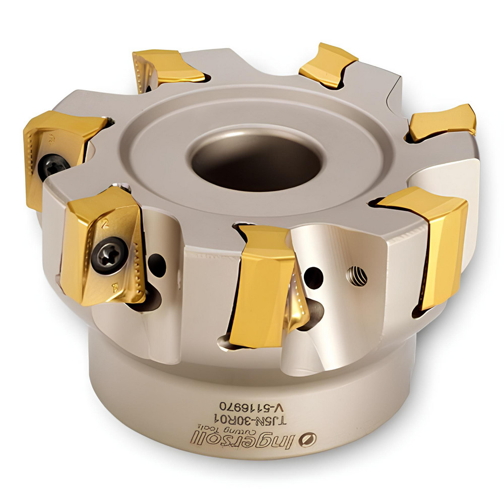 Ingersoll Cutting Tools Indexable Square-Shoulder Face Mill:  TJ5N-25R01,  2-1/2'' Cut Dia,  1.0000" Arbor Hole Dia,  0.5900" Max Cutting Depth - 3025670