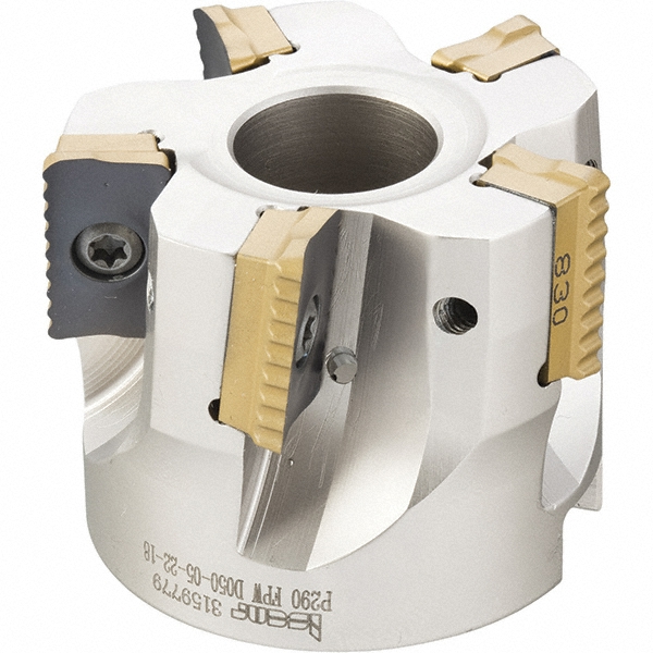 Iscar 3" Cut Dia, 1" Arbor Hole Dia, 0.708" Max Depth, Indexable Square-Shoulder Face Mill - 3110788