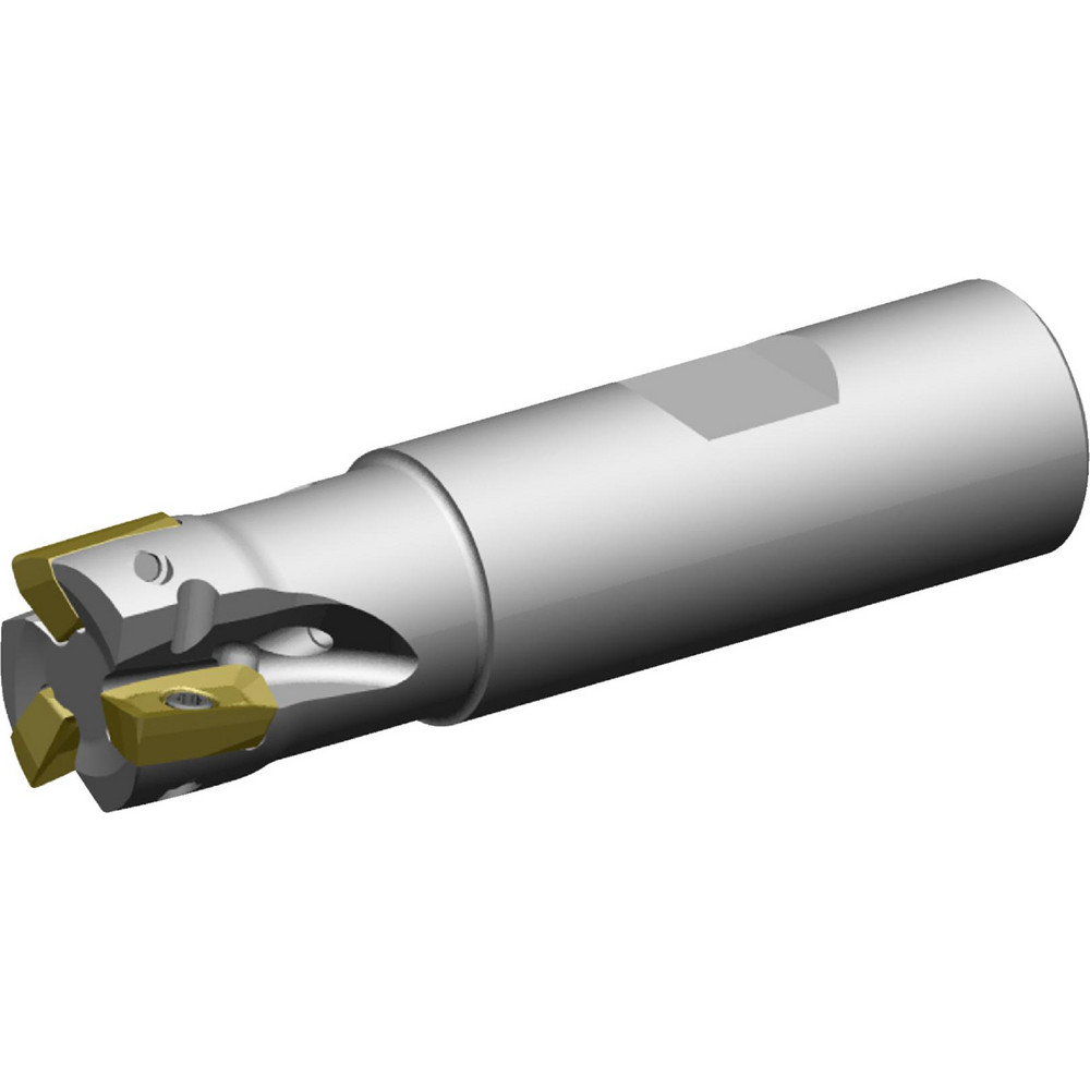 Widia Indexable Square-Shoulder End Mill: VSM11D075Z03W075XD11, 1.1701" Max Depth of Cut, 3/4" Dia Weldon Flat Shank - 5416418
