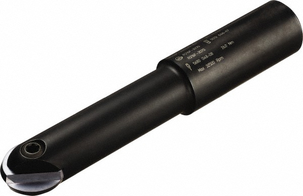 Sandvik Coromant Indexable Ball Nose End Mill: 3/8" Cut Dia, Steel, 3.7323" OAL - 5739530