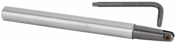 Sandvik Coromant Indexable Ball Nose End Mill: 3/8" Cut Dia, Steel, 3.7323" OAL - 5739530