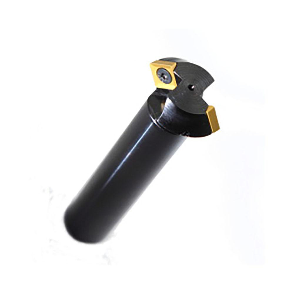 Cutting Tool Technologies 30° Lead Angle, 0.93" to 1-1/8" Cut Dia, Indexable & Chamfer End Mill - ANG-090